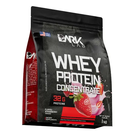 Whey Protein Concentrado 1kg Morango Dark Lab