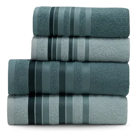 Jogo Toalhas Banho Grossas Macias Algodão 4pç Absorventes