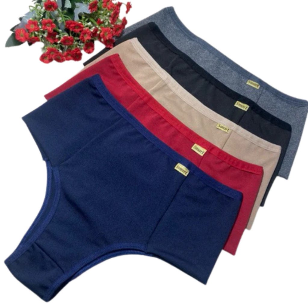 Kit Calcinhas Cinta Modeladora Compressão Cos Alto Segura Barriga Pos Parto Redutora de Medidas