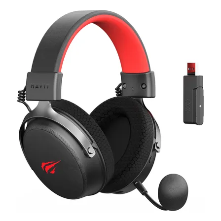 Fone Gamer Havit H2015pro, Sem Fio, 5 Modos - Multiplataform Preto