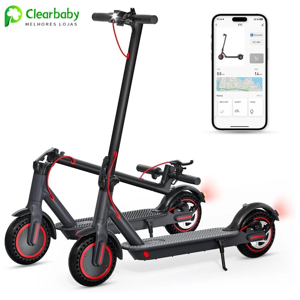 Scooter Elétrico 350W para Adultos | Suporta até 150KG | Dobrável com Bateria Potente