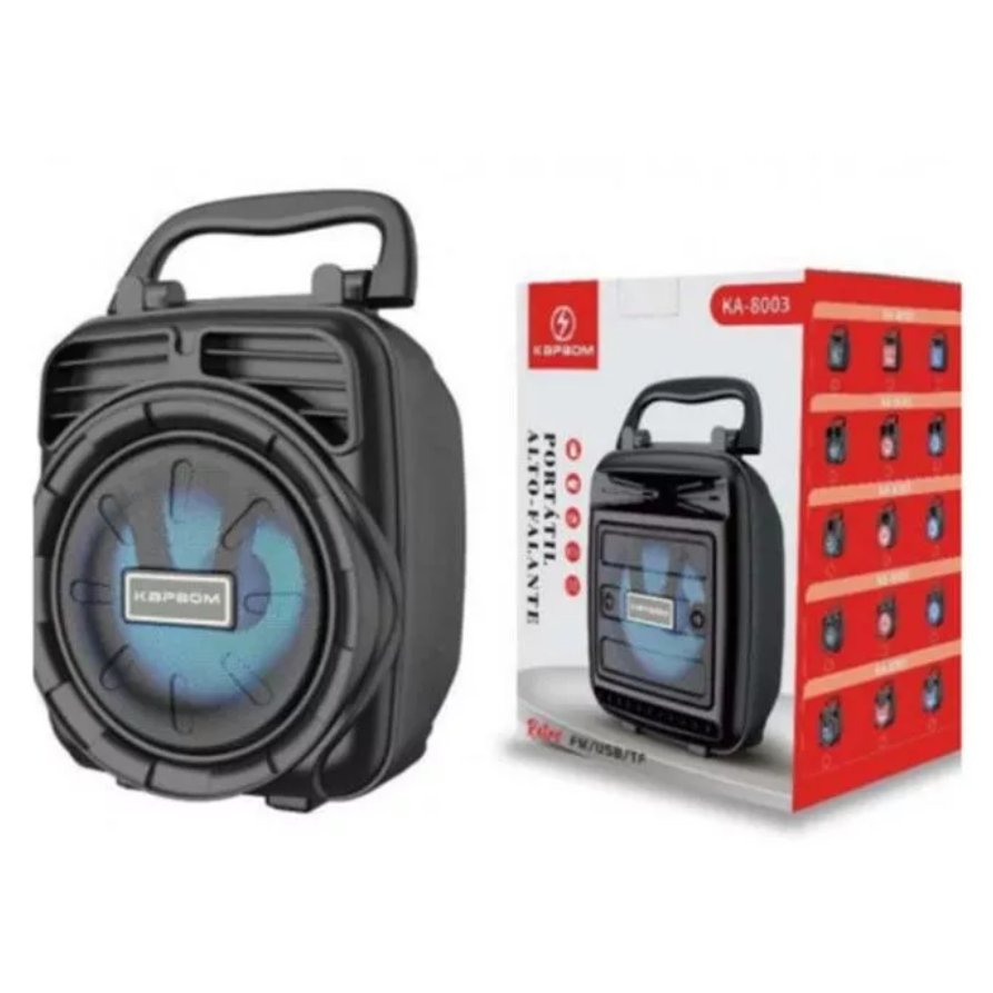 Caixa De Som Bluetooth Portátil USB TF FM - Ka-8003/8005