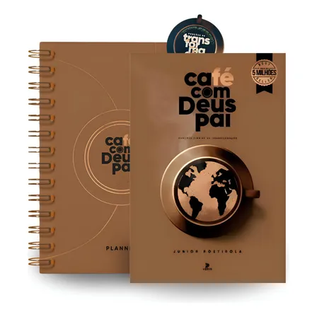 Kit Planner E Livro Devocional Café Com Deus Pai 2025