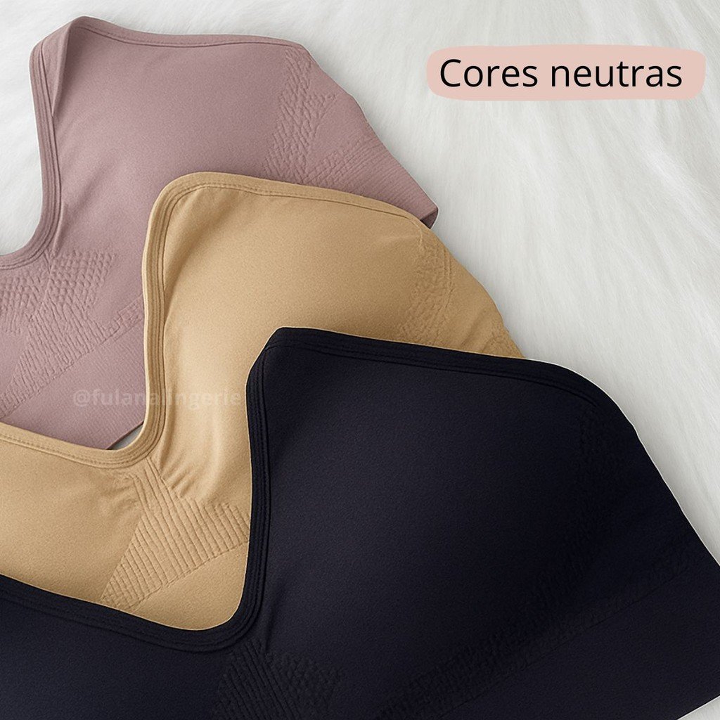 Sutiã Com Alcinha Alta Sustentação Com Bojo Removível Conforto - Sutia Import