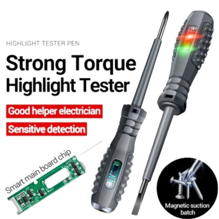 Chave de Fenda com Indicadoras de Lâmpadas Néon para Testadora de Bolso Eletricista