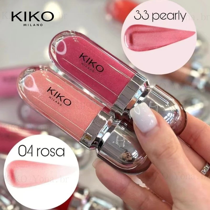 Kiko 3D Hydra Lipgloss 6,5ml/Coloração Perolada E De Longa Duração/Hidratação À Prova D'água