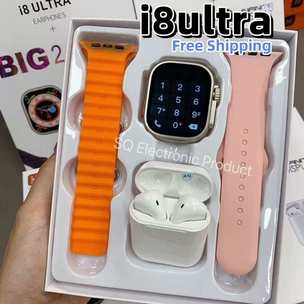 2026 Smartwatch I8 Ultra Max /T800 Ultra 2 Em 1 c/Fone Bluetooth-Relógio Inteligente IWO 16
