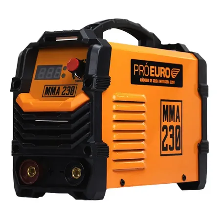 Máquina Solda Inversora 230a Pró Euro Mma Tig Laranja/preto 220v