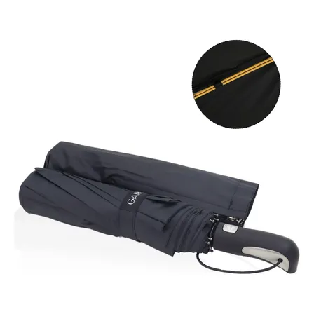 Guarda Chuva Automático Hastes Duplas Reforçado Contra Vento